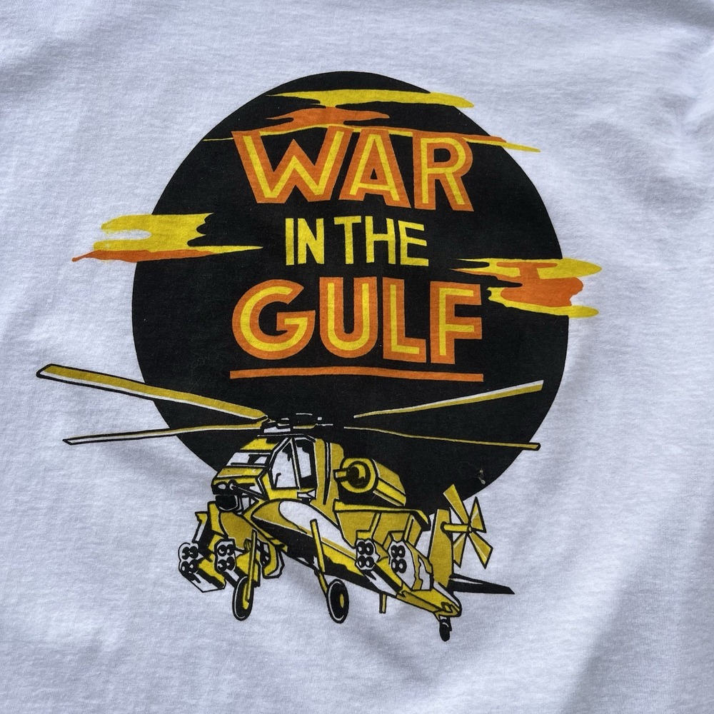 True Vintage 60's 70's Military War In The Gulf Tee Shirt Size XL - Picture 3 of 6